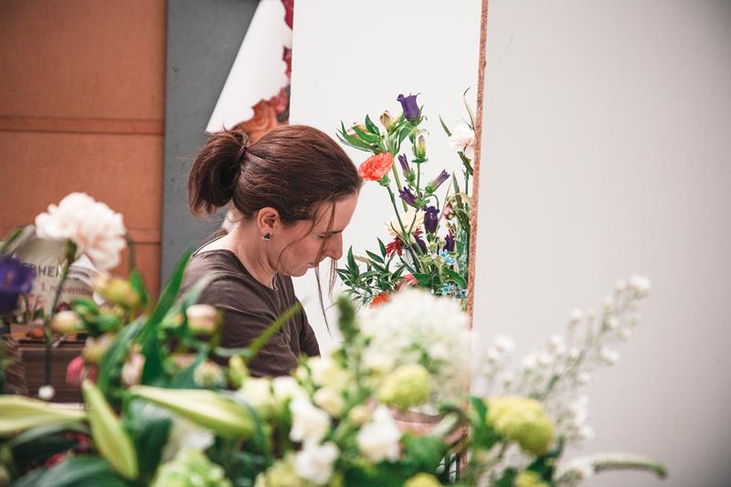 Wildboeket met gemengde kleuren