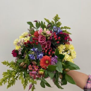 Veldboeket met nazomerse kleuren