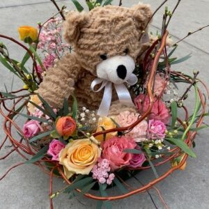 Knuffelbloemstuk
