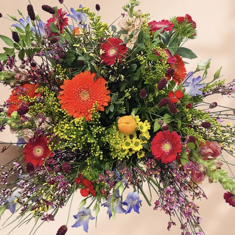 Kleurrijk veldboeket met verschillende kleuren online bestellen - de bloemenloods