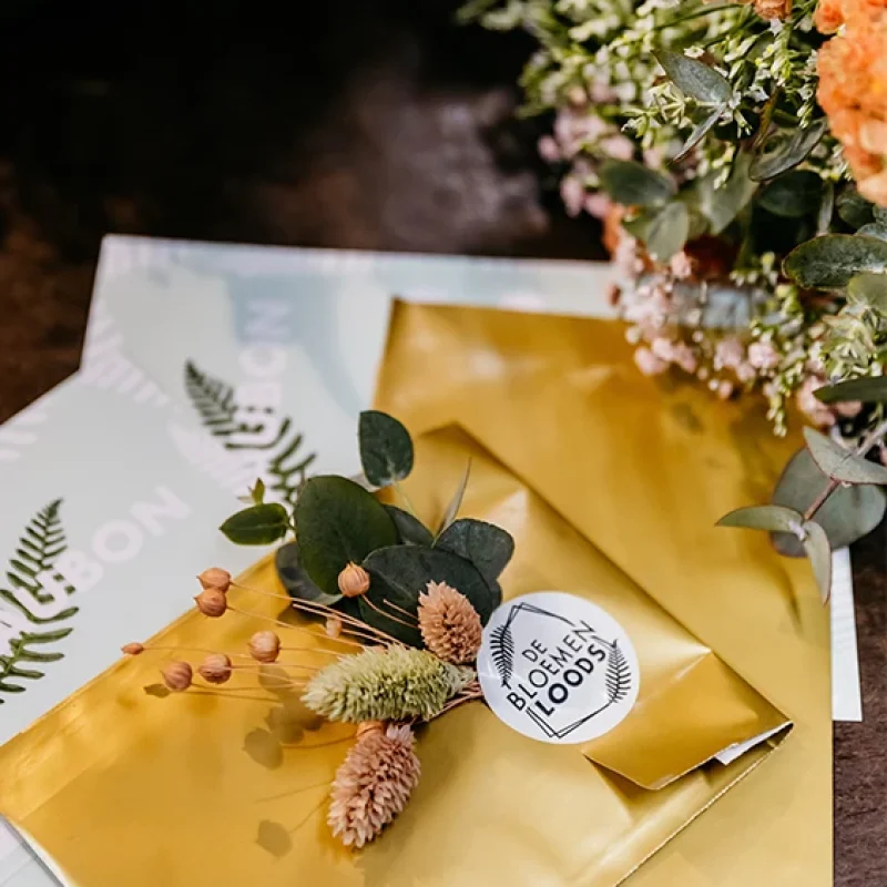 cadeaubon bloemen boeket bij De Bloemenloods online bestellen