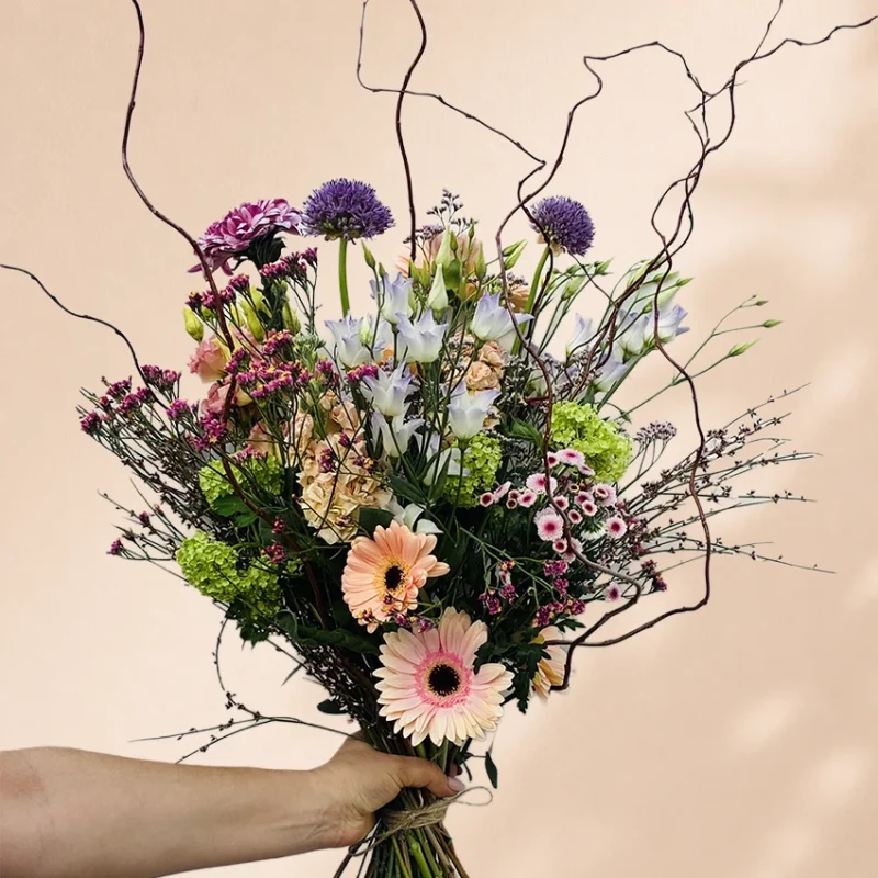 wildboeket met pastelkleuren bestellen - de bloemenloods